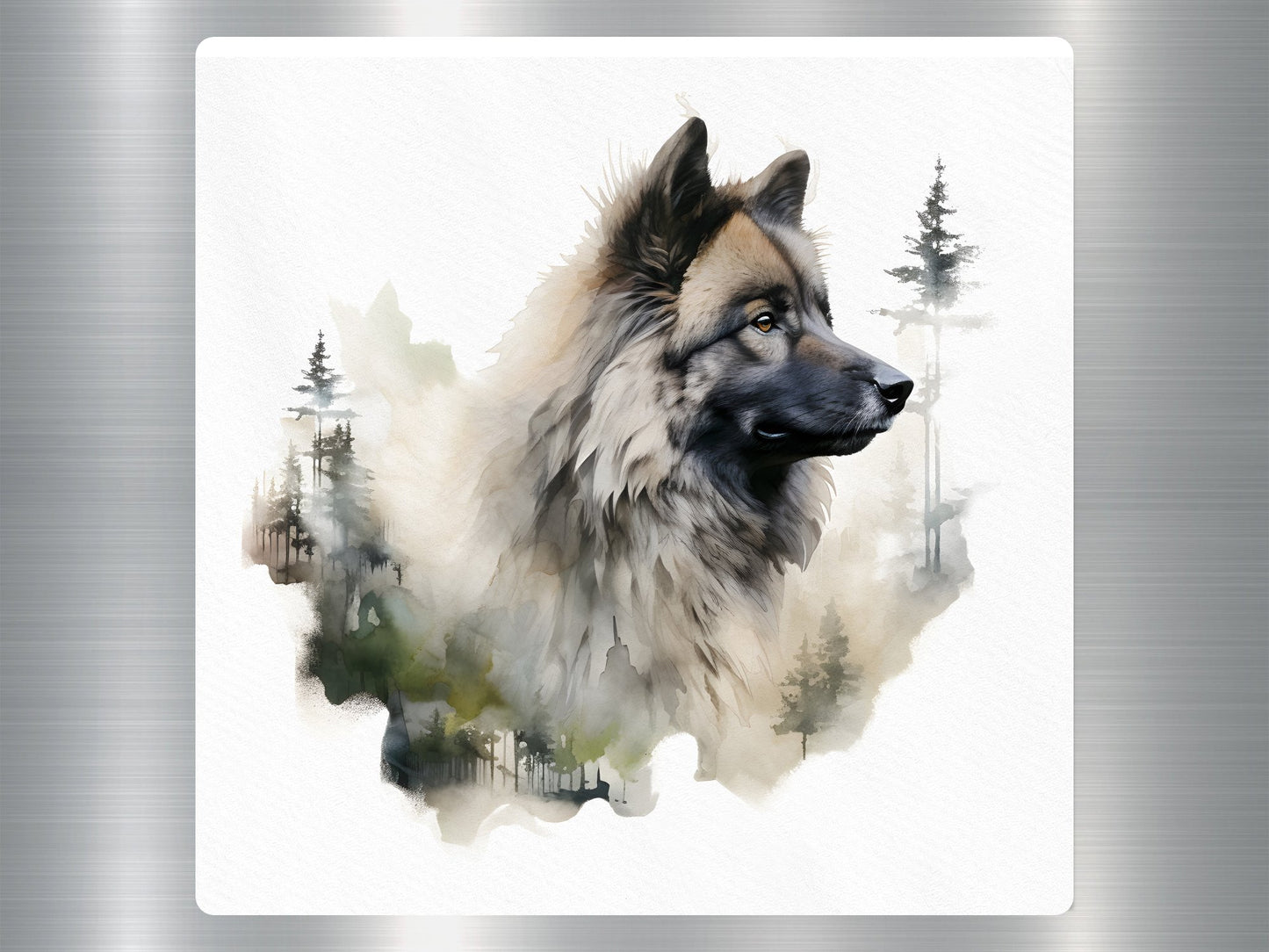 Keeshond Dog Sticker