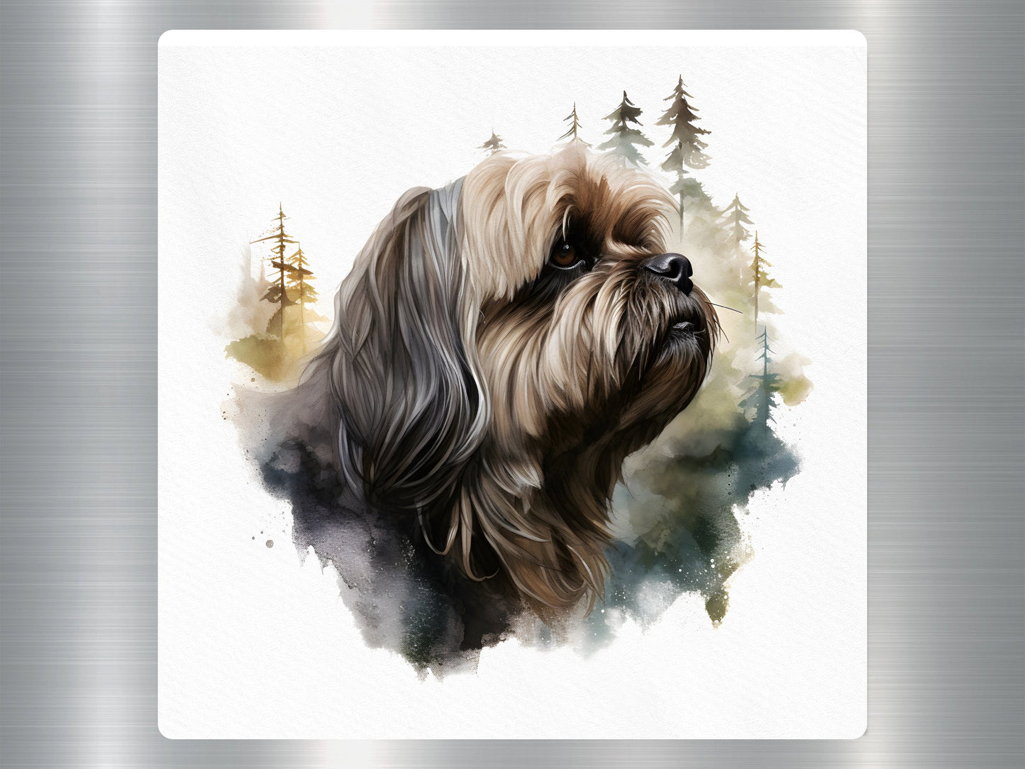 Lhasa Apso Dog Sticker