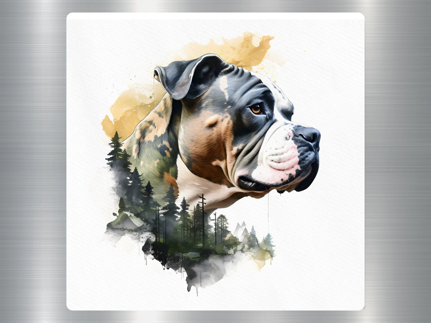 American Bulldog Dog Sticker