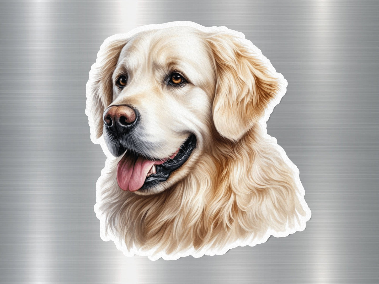 Adorable Golden Retriever Dog Sticker