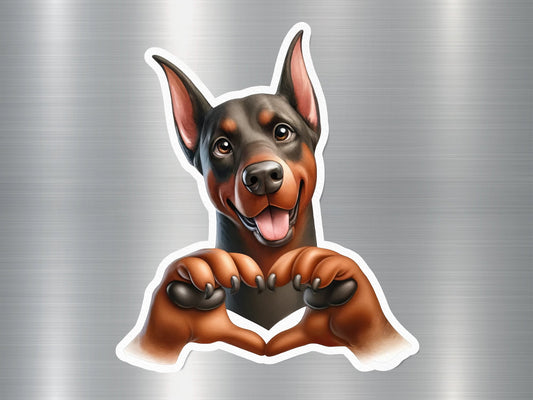 Dobermann Breed Dog Sticker