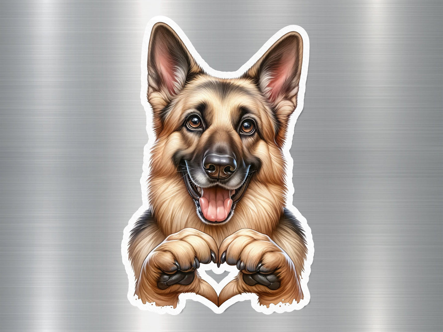 Happy German Shepherd Dog Sticker