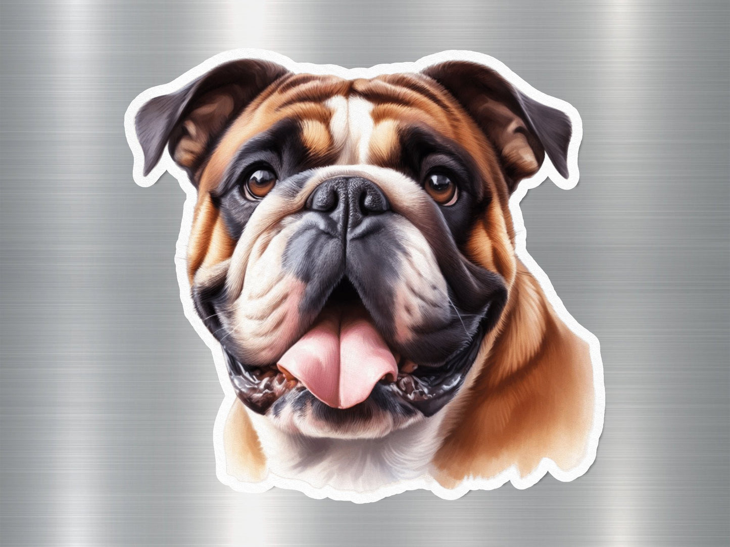 Adorable American Bulldog Dog Sticker