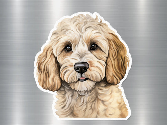 Adorable Labradoodle Dog Sticker