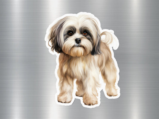 Lhasa Apso Dog Sticker