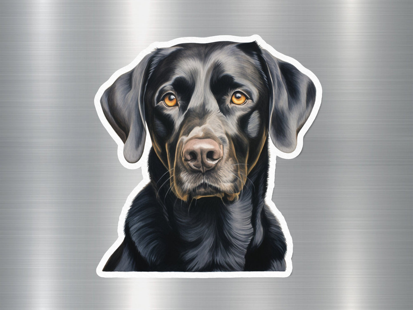 Black Labrador Retriever Dog Sticker