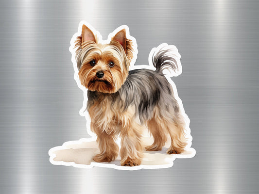 Cute Yorkshire Terrier Dog Sticker