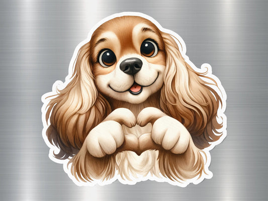 Cute Cocker Spaniel Dog Sticker