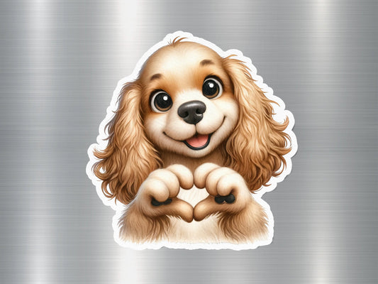 Cute Cocker Spaniel Dog Sticker