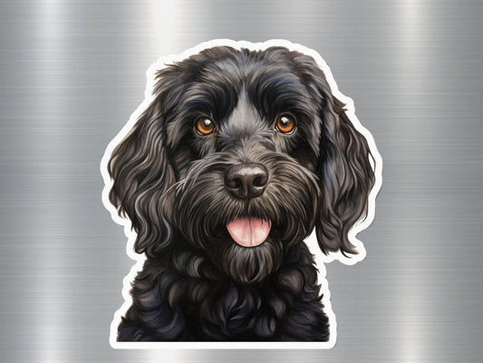 Black Cockapoo Breed Dog Sticker