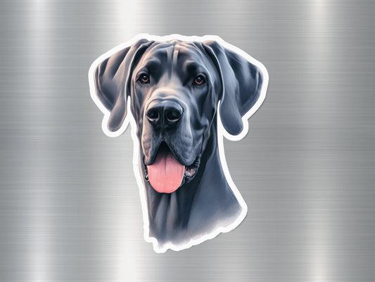 Black Great Dane Breed Dog Sticker