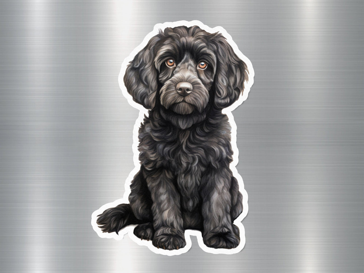 Black Cockapoo Breed Dog Sticker