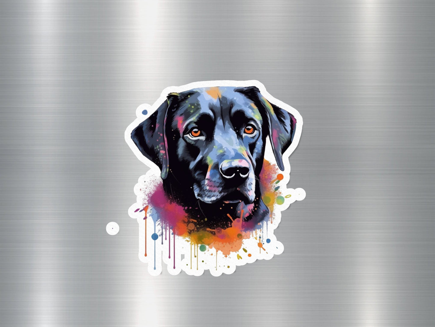 Black Labrador Dog Sticker