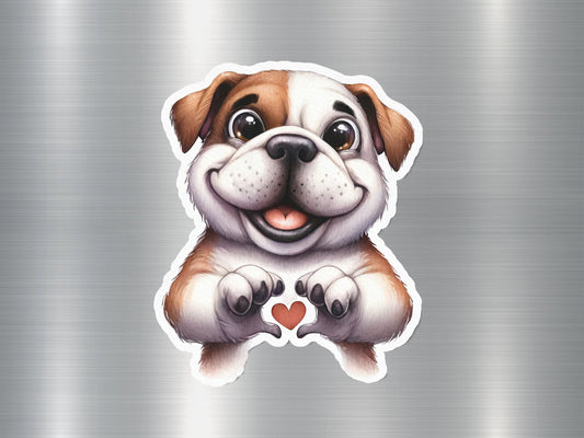 Cute American Bulldog Dog Sticker