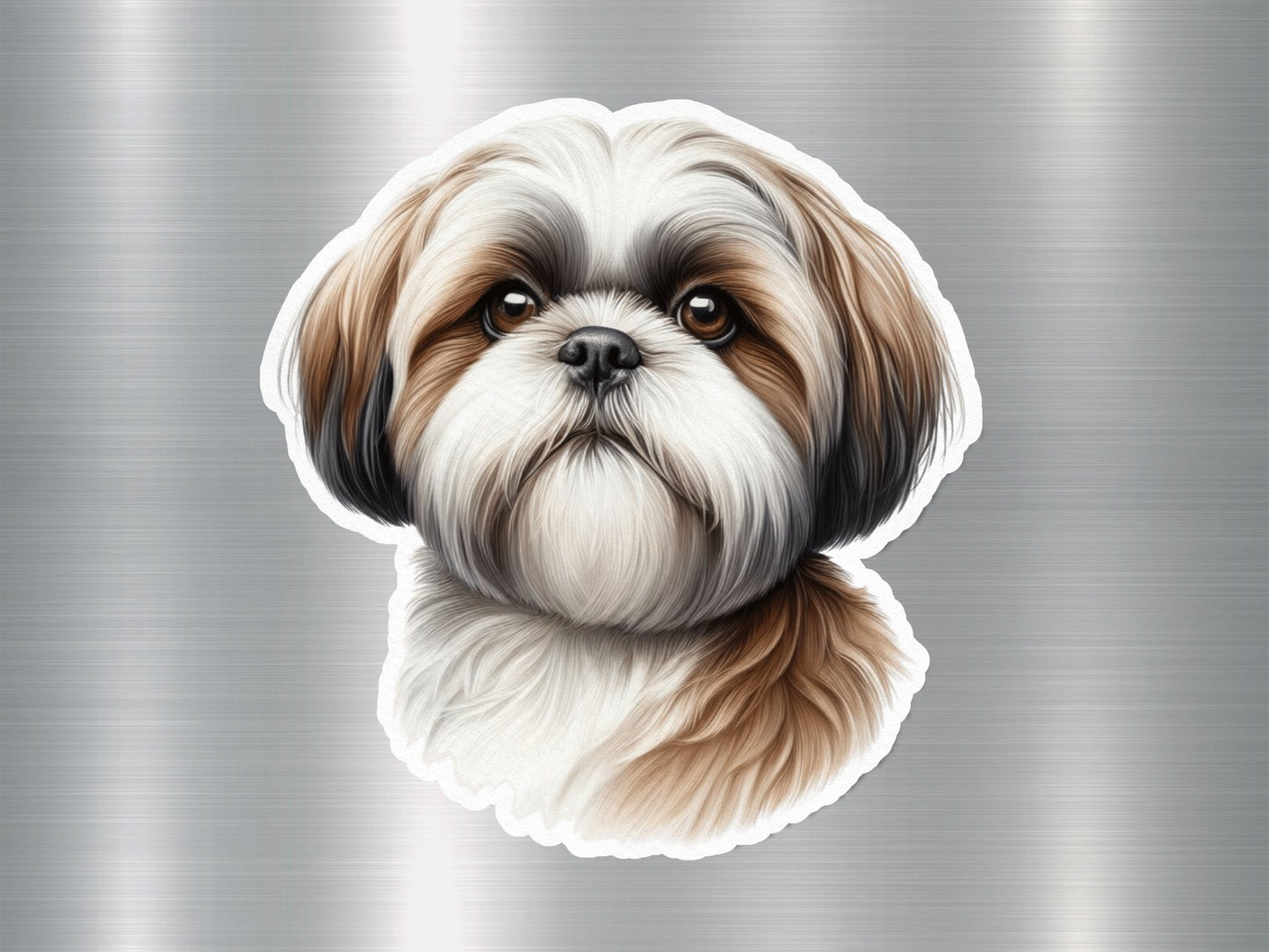 Angry Shih Tzu Dog Sticker