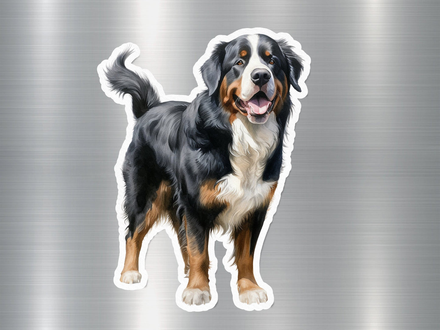 Happy Bernese Mountain Dog Sticker