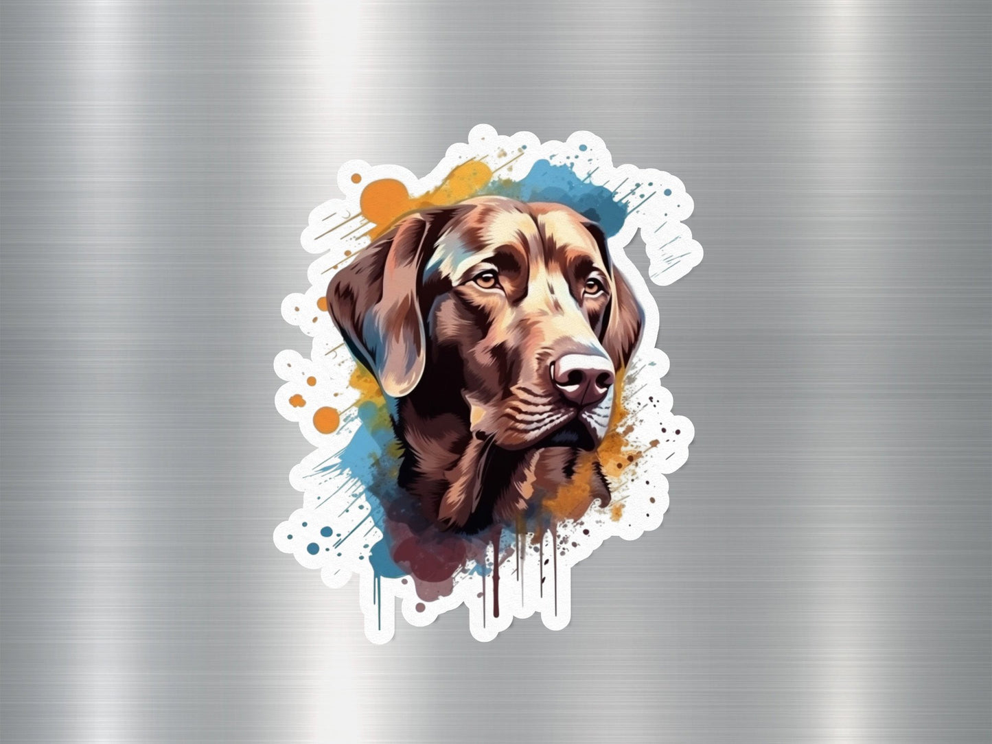 Cute Brown Labrador Dog Sticker