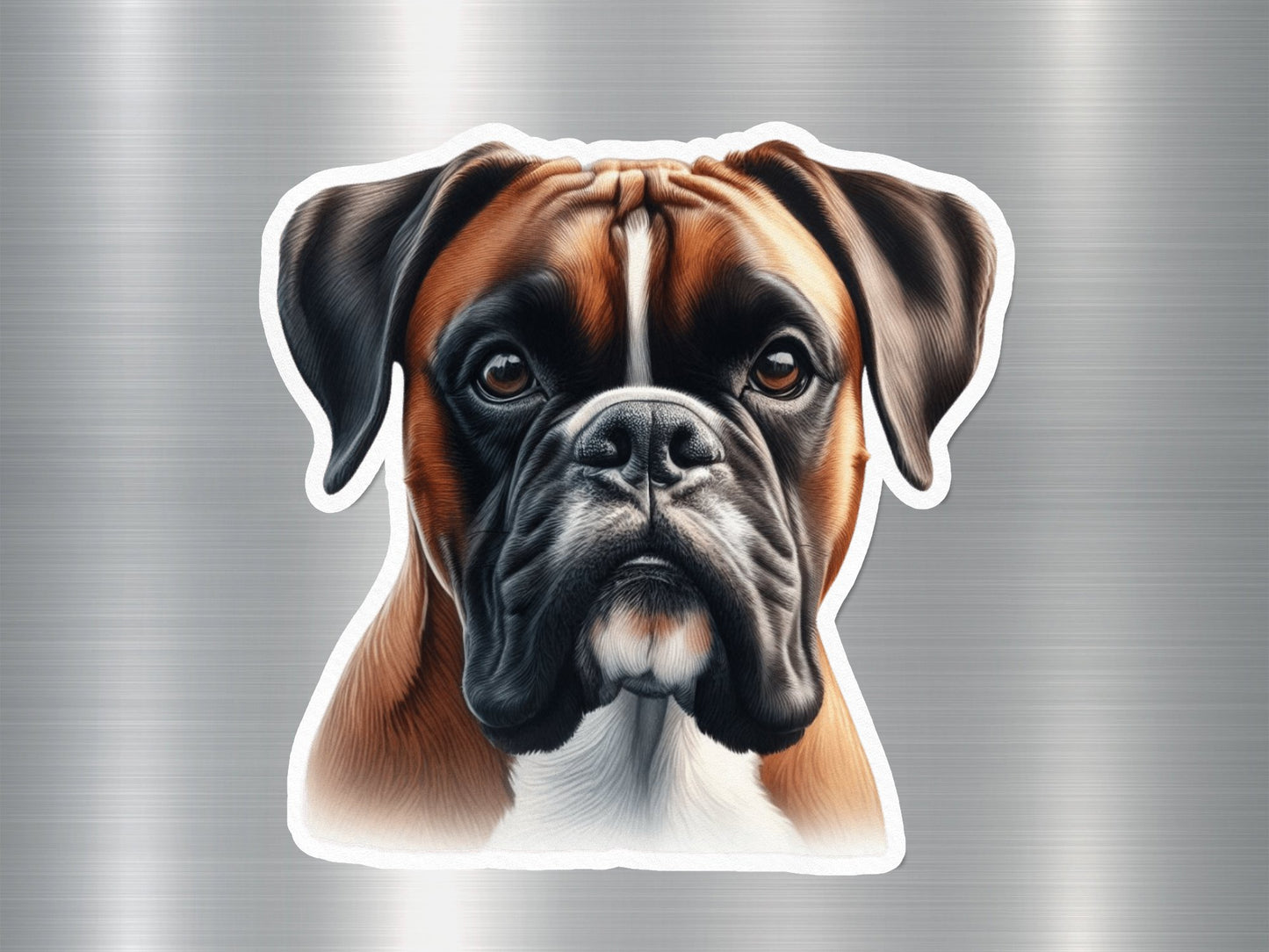 Angry Boxer Dog Sticker