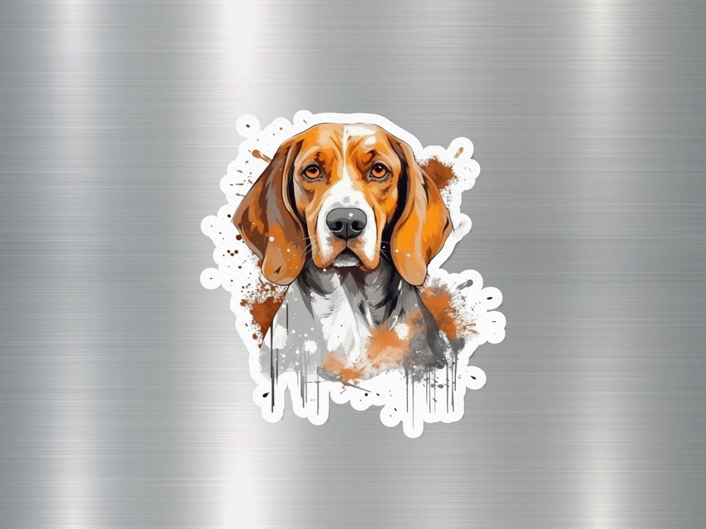 Happy Beagle Dog Sticker