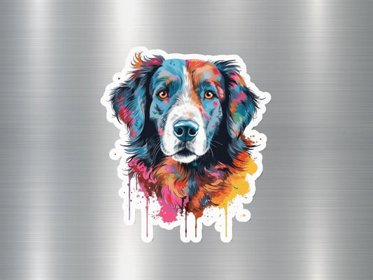 Happy Bernese Mountain Dog Sticker