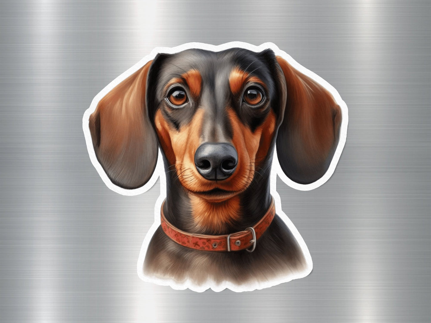 Angry Miniature Dachshund Dog Sticker