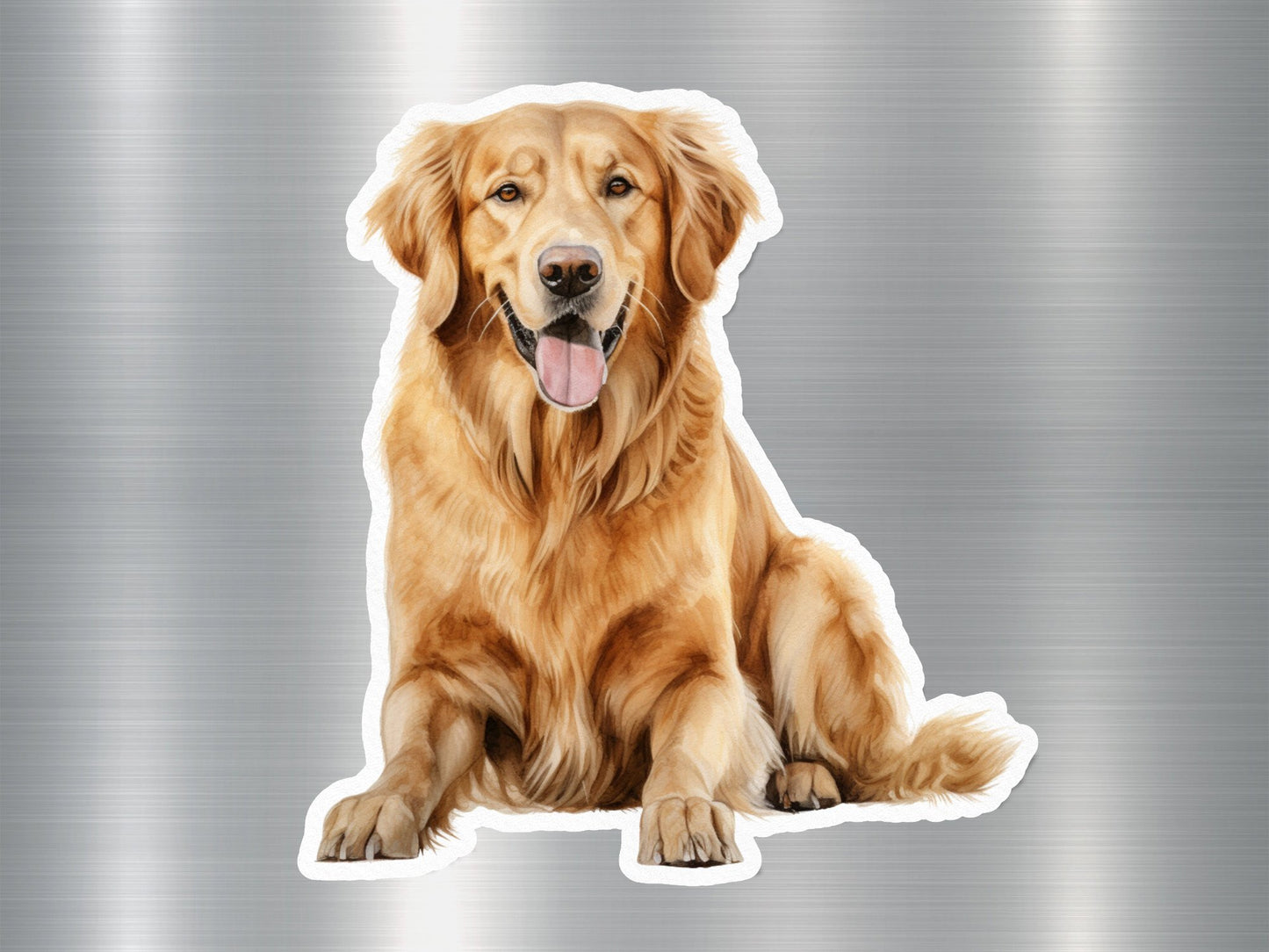 Adorable Golden Retriever Dog Sticker