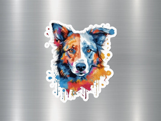 Border Collie Impressions Dog Sticker