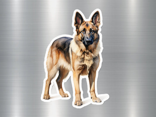 Active German Shepherd Dog Sticker