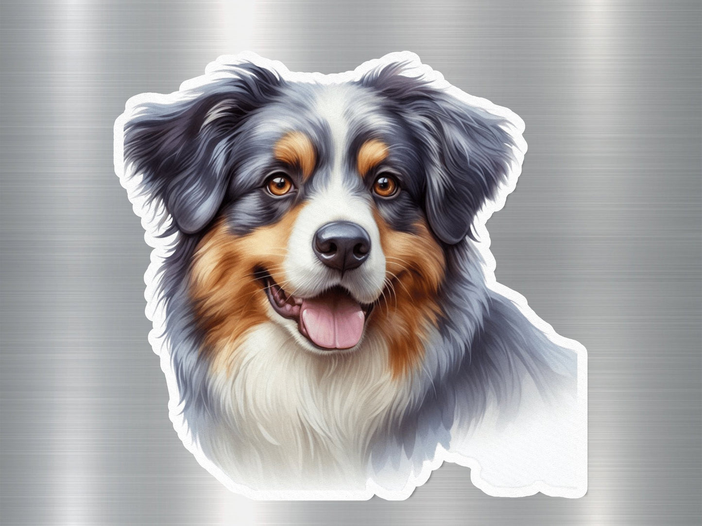 Border Collie Face Dog Sticker