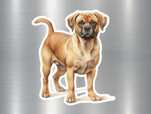 Realistic Puggle Dog Sticker