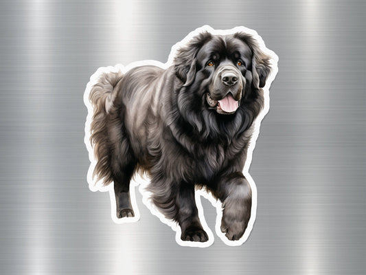 Walking Tibetan Mastiff Dog Sticker