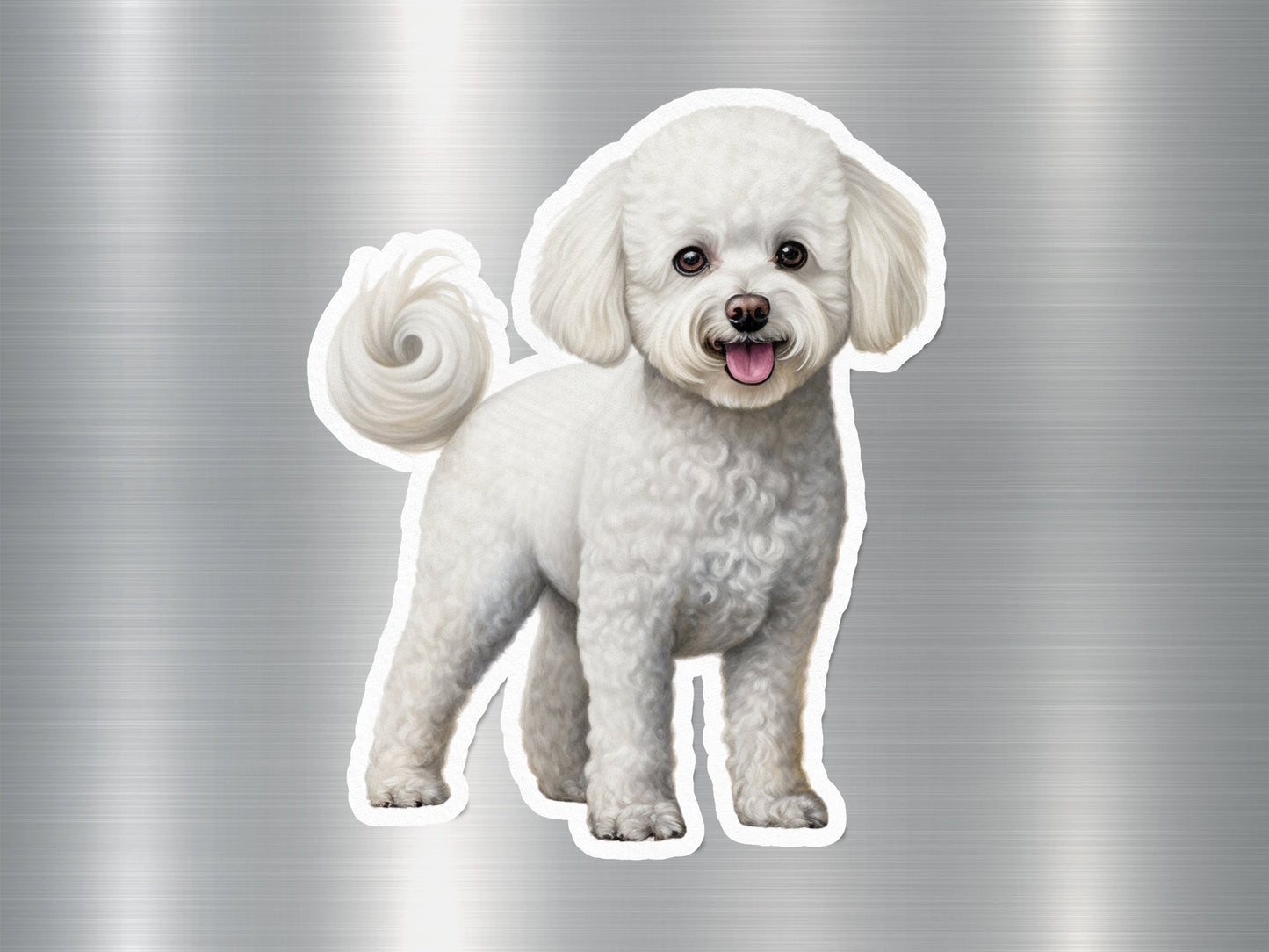 Cute Toy Poodle Dog Sticker