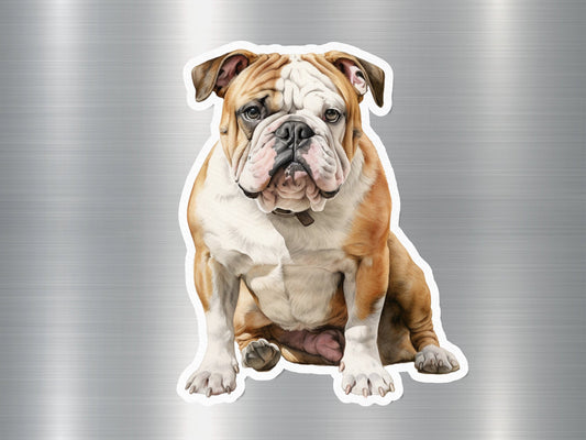 Cute American Bulldog Dog Sticker