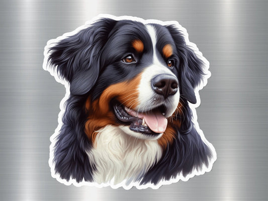 Adorable cute Bernese Mountain Dog Sticker