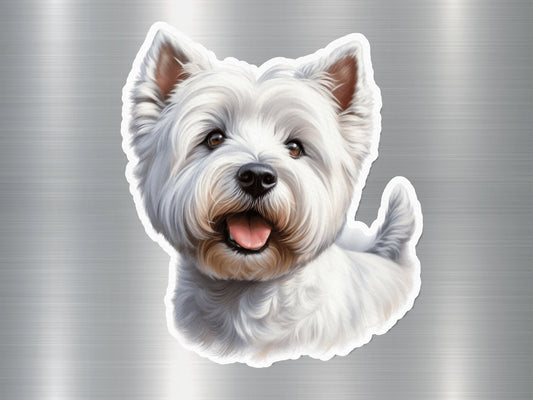 Cute West Highland White Terrier Dog Sticker