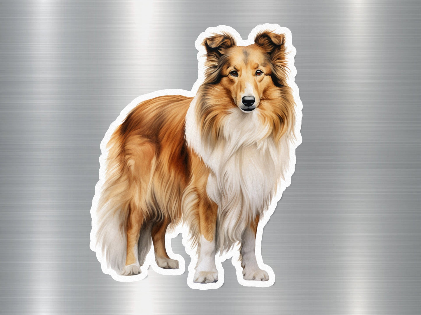 Happy Face Sheltie Dog Sticker