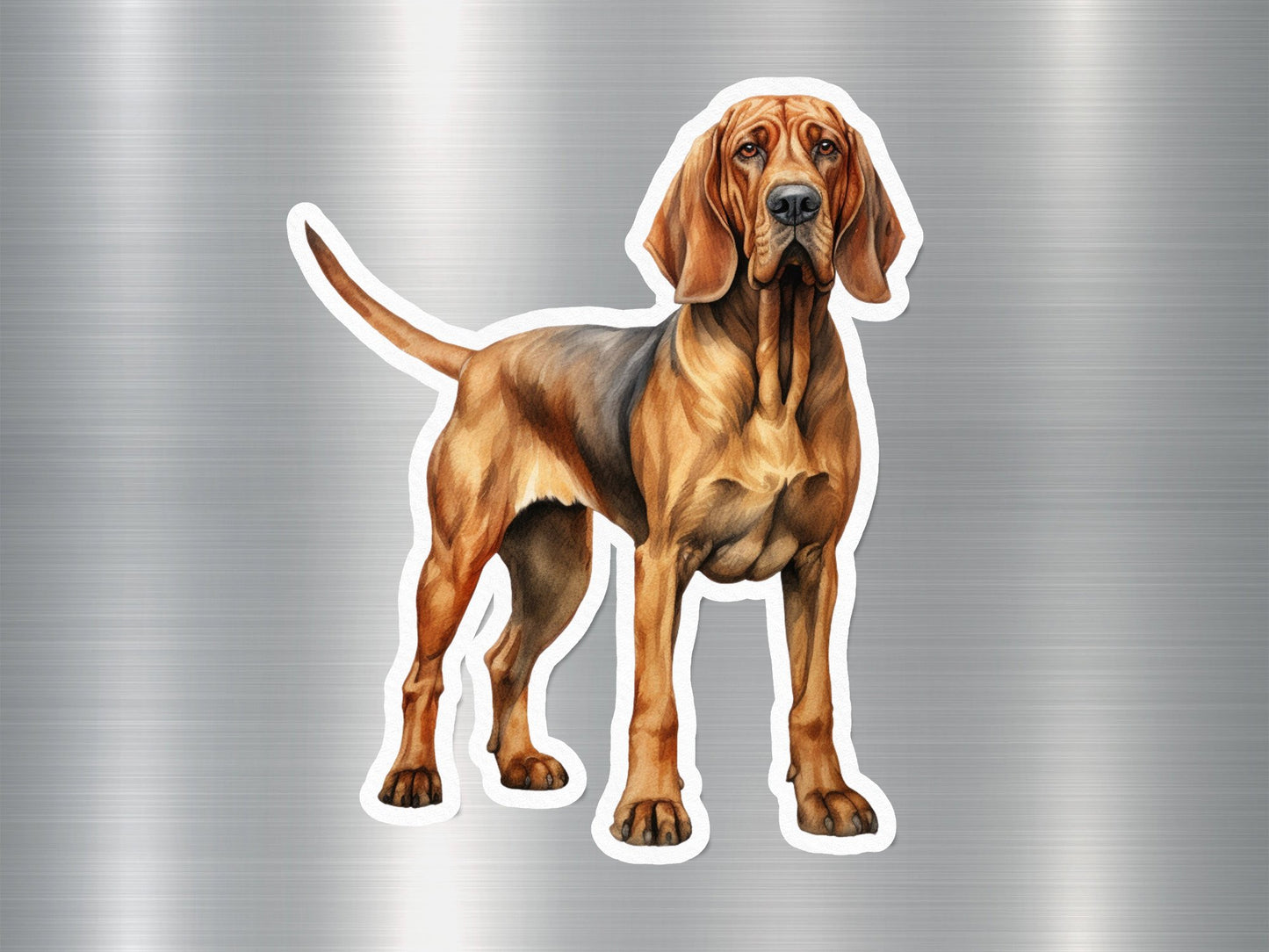 Adorable Bloodhound Dog Sticker