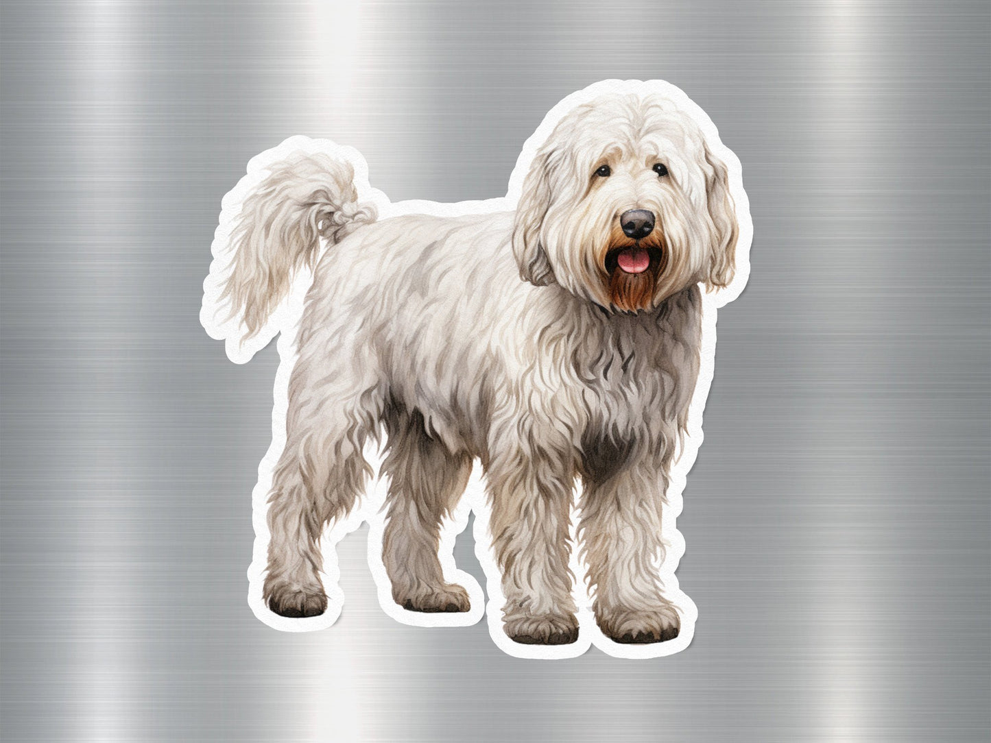 Attractive Labradoodle Dog Sticker