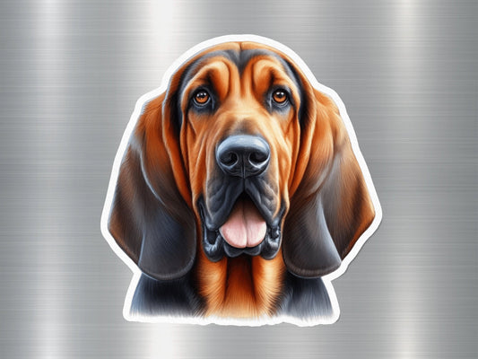 Attractive Bloodhound Dog Sticker