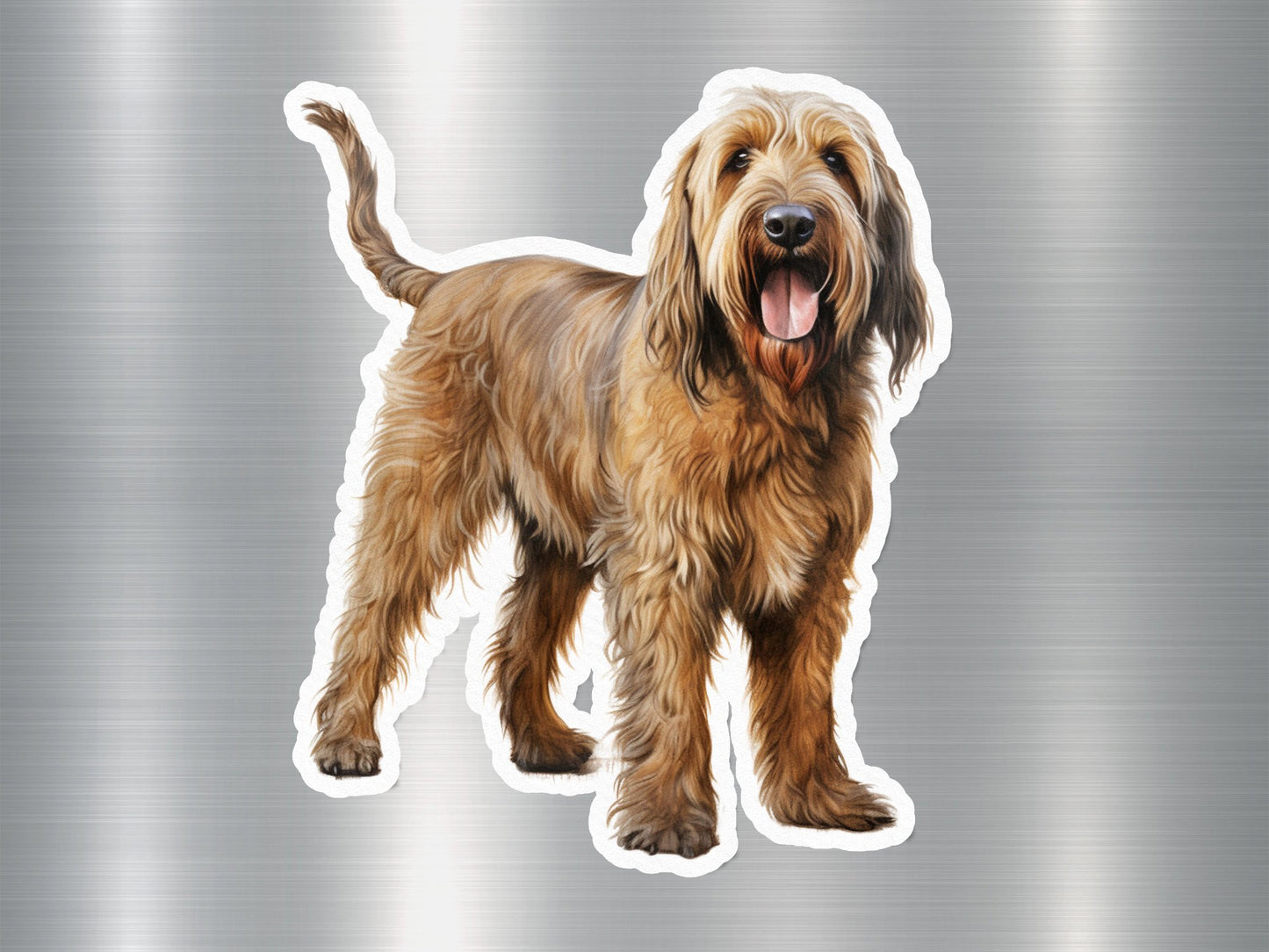 Lovable Briard Dog Sticker