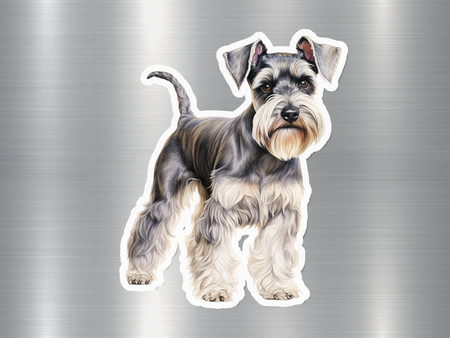 Miniature Schnauzer Puppy Dog Sticker