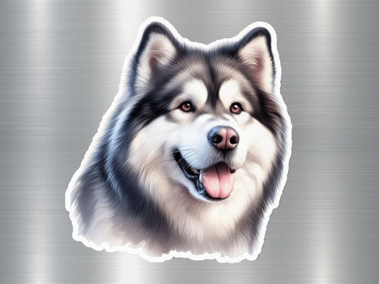 Charming Alaskan Malamute Dog Sticker