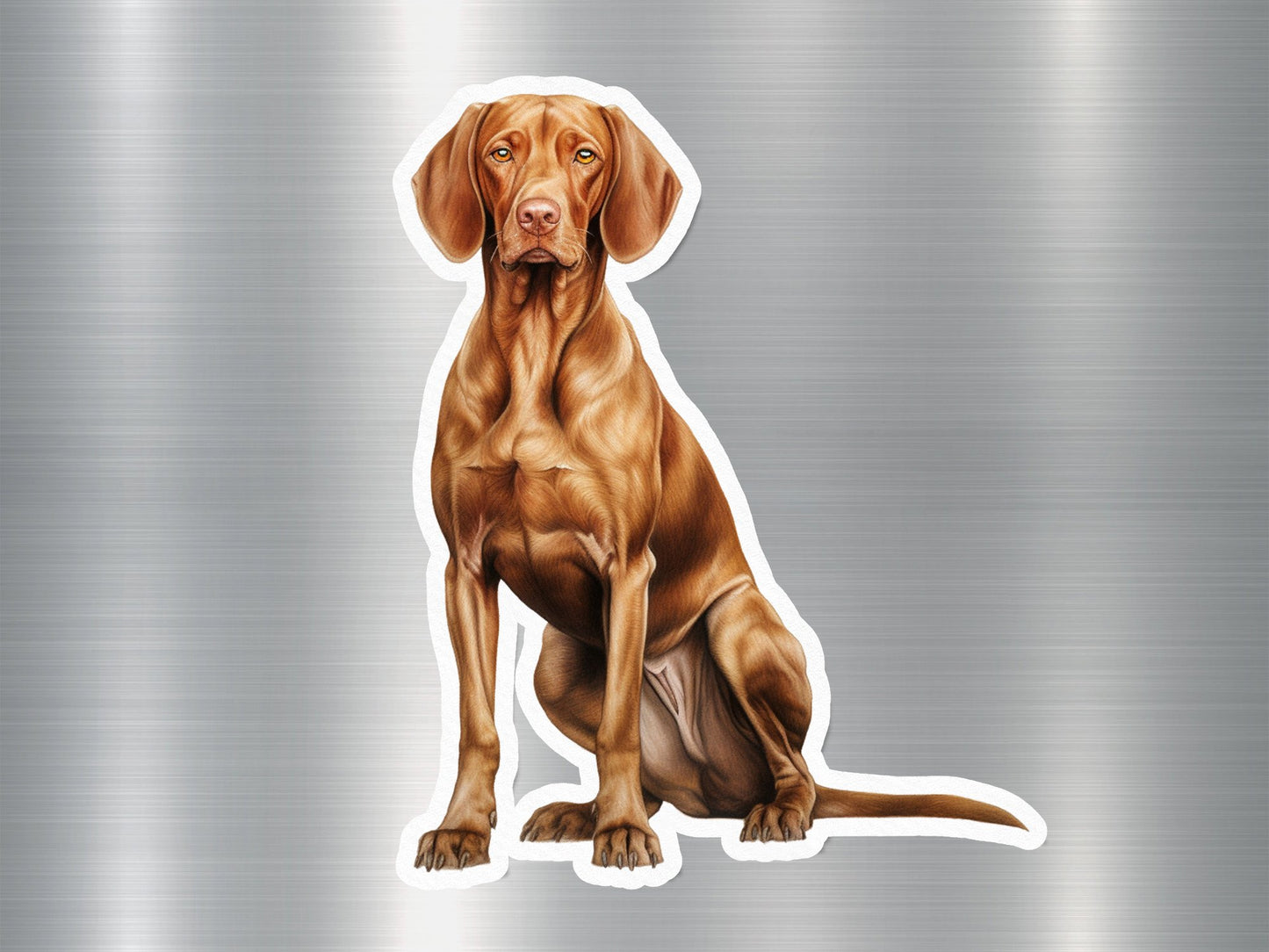 Lovable Weimaraner Dog Sticker