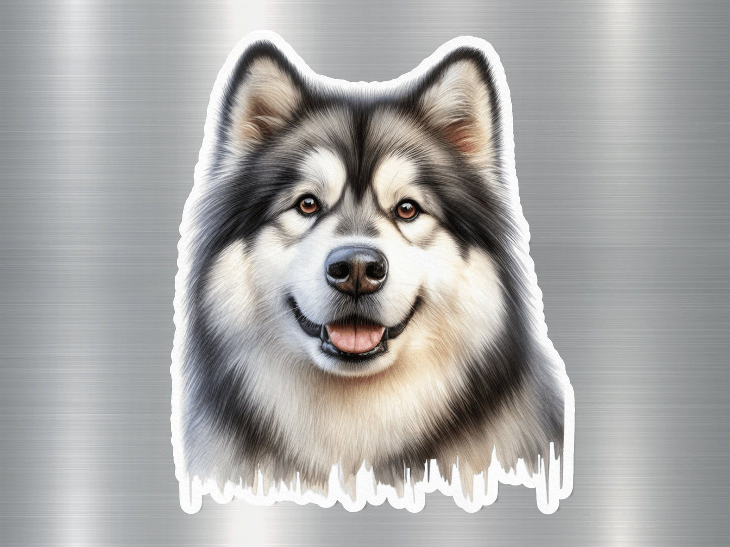 Lovable Alaskan Malamute Dog Sticker