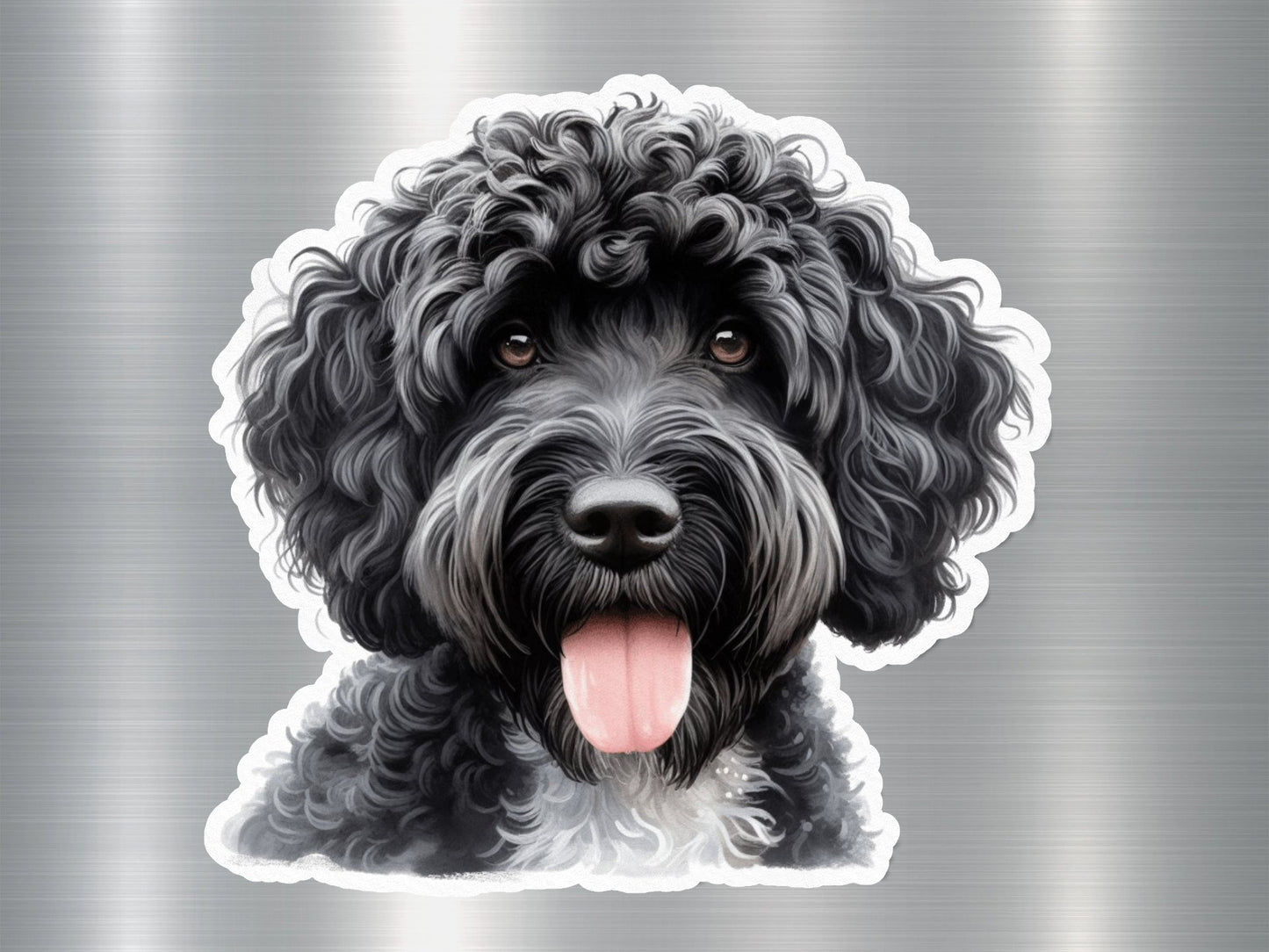 Appealing Labradoodle Dog Sticker