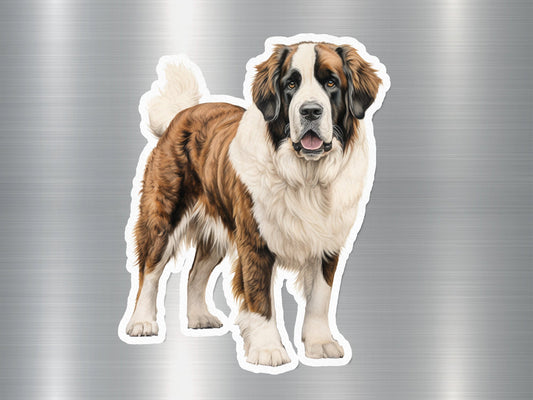 Realistic St Bernard Dog Sticker