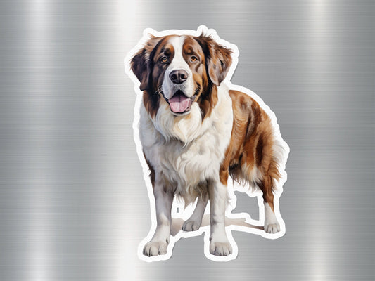 Adorable St. Bernard Dog Sticker