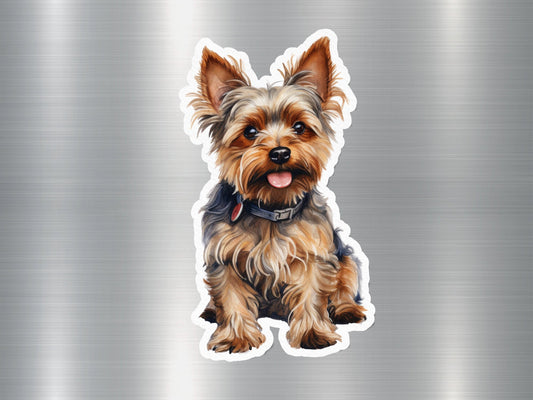 Attractive Yorkshire Terrier Dog Sticker