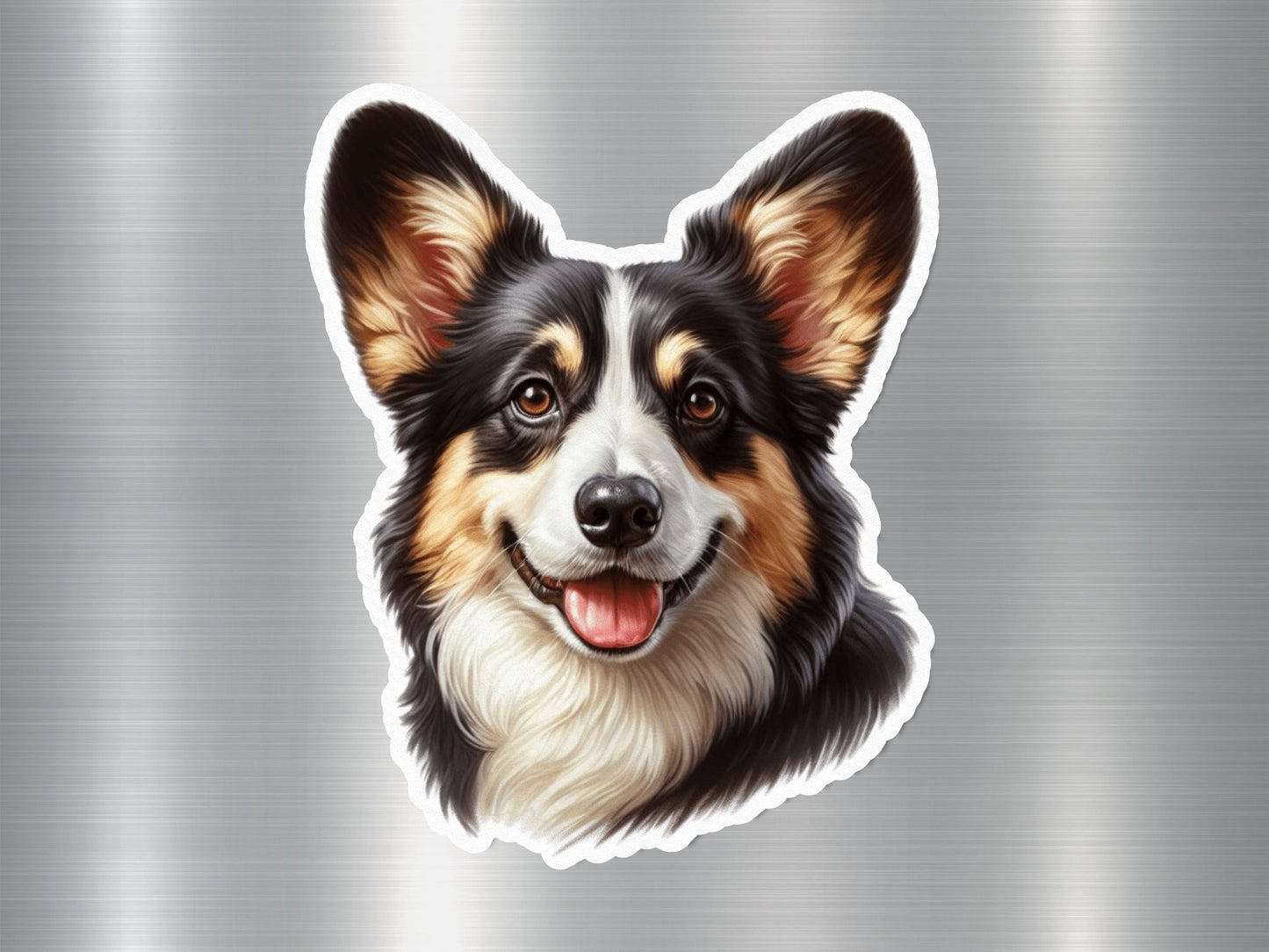 Delightful Corgi Capers Dog Sticker