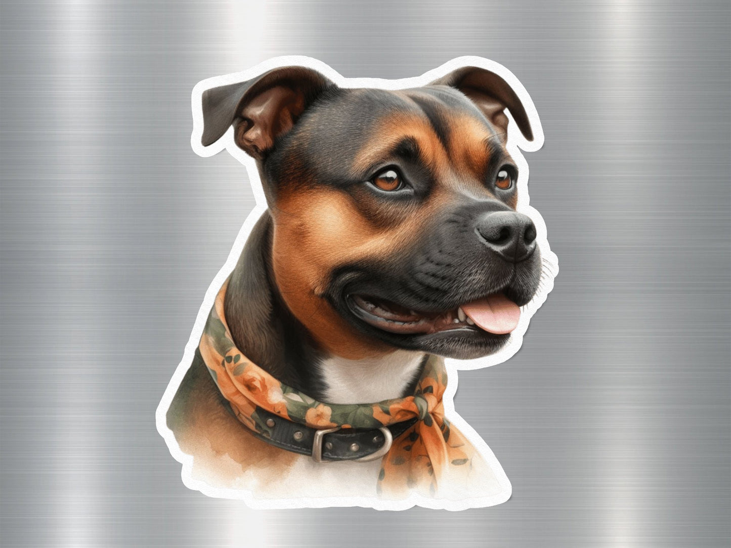 Delightful Staffordshire Bull Terrier Dog Sticker